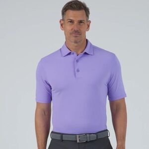 IBKUL Icefil Short Sleeve Polo Shirt Violet Purple Embroidered logo